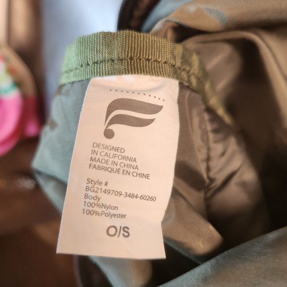 The Only Backpack by Fabletics Dark Khaki Green Laptop Sleeve & Tons of Pockets - Picture 13 of 14